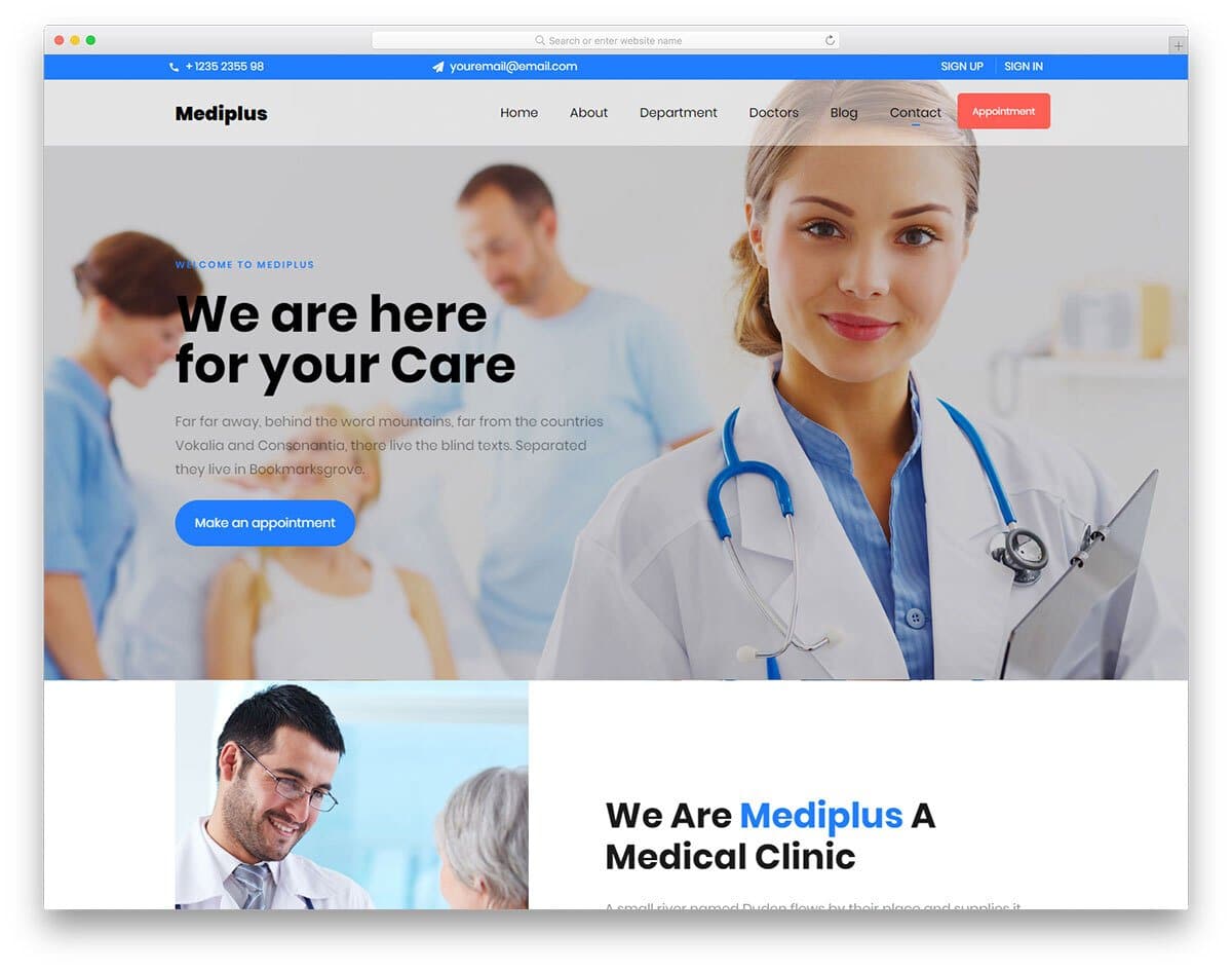 Site web professionnel